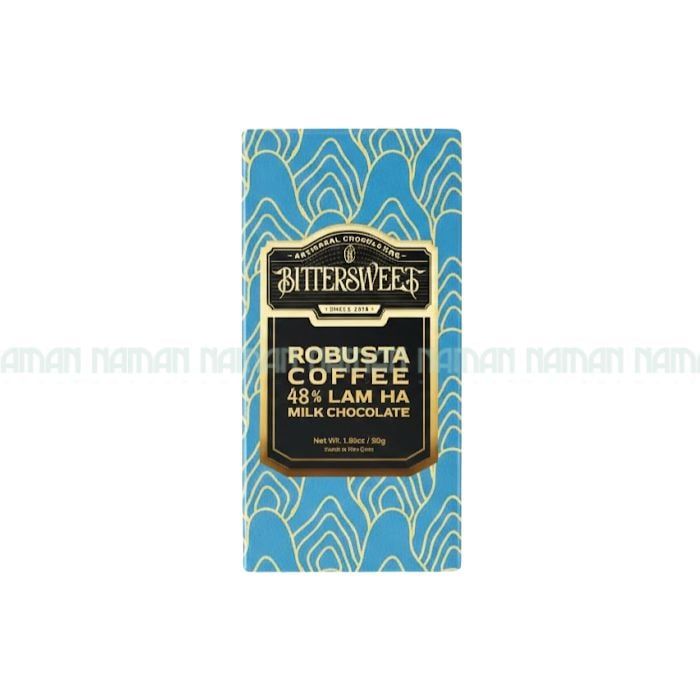Milk Chocolate Robusta Coffee Lam Ha 48% Bittersweet 50G