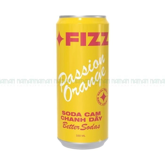 Soda Cam & Chanh Dây Fizz Soda 330Ml