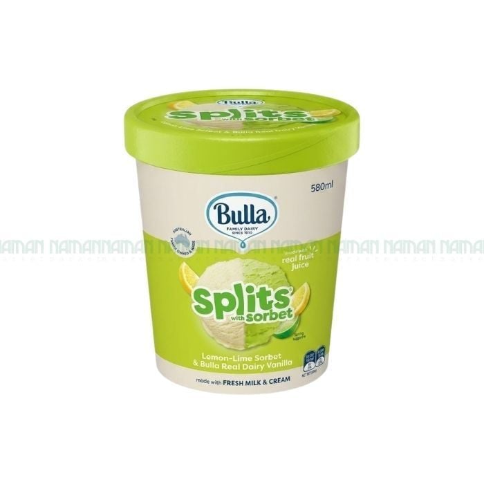 Ice Cream Splits Sorbet Lemon Bulla 580G