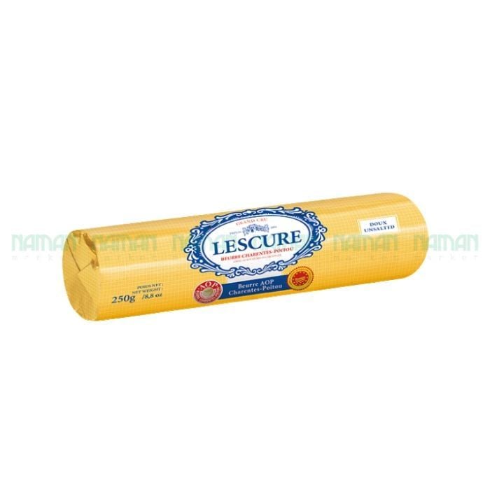 Bơ Lạt Thanh Trùng Hình Trụ Aop Grand Cru Lescure 250G