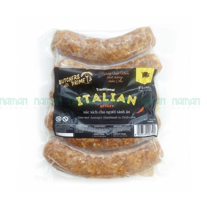 Fz Sausages Italian Spicy Butchers Prime 500G