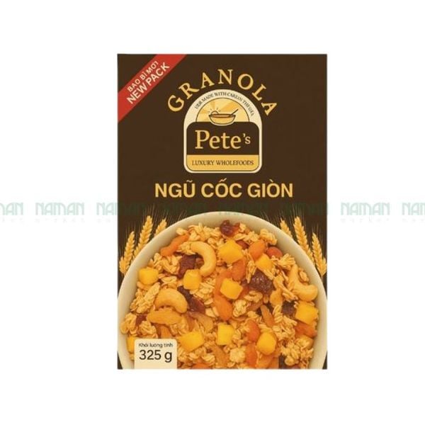 Ngũ Cốc Nướng Giòn Granola Pete 325G