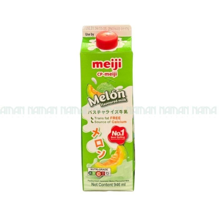 Pasteurized Japanese Melon Flavoured Fresh Milk Meiji 946Ml