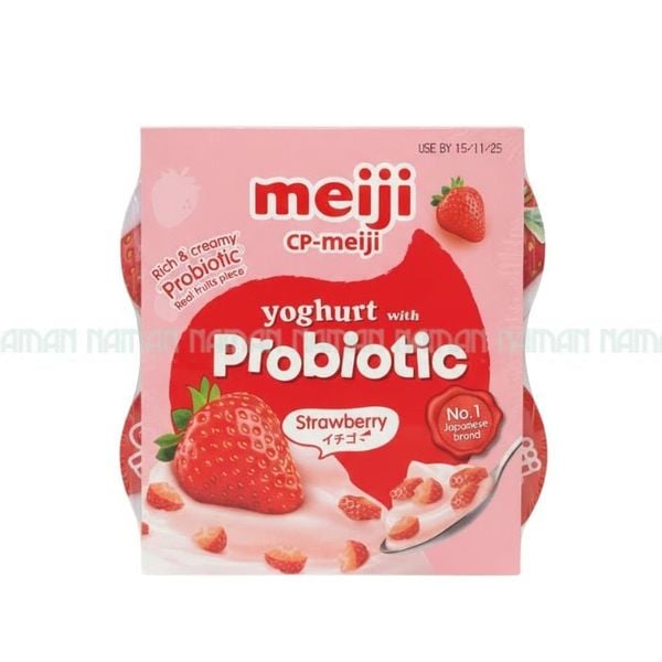 Yogurt With Strawberry Meiji 90Gx4
