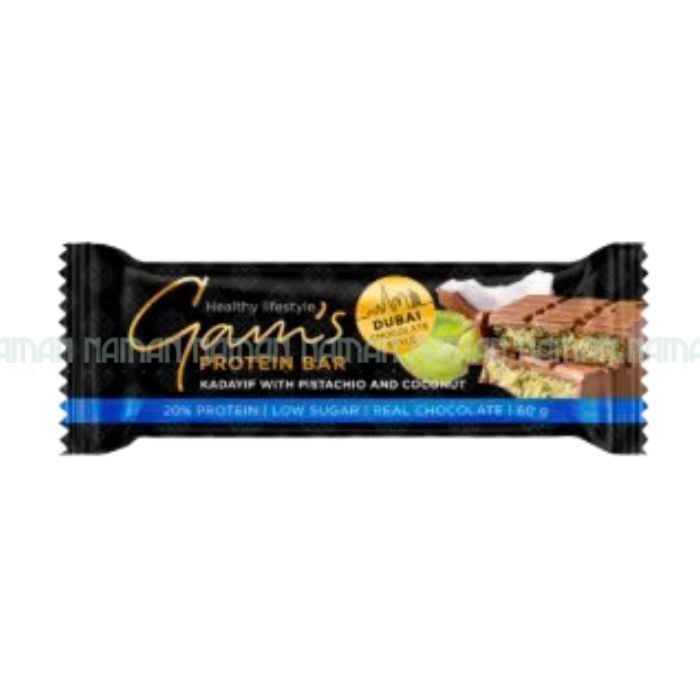 Protein Bar Dubai Chocolate Pistachio & Coconut Gam'S
60G
