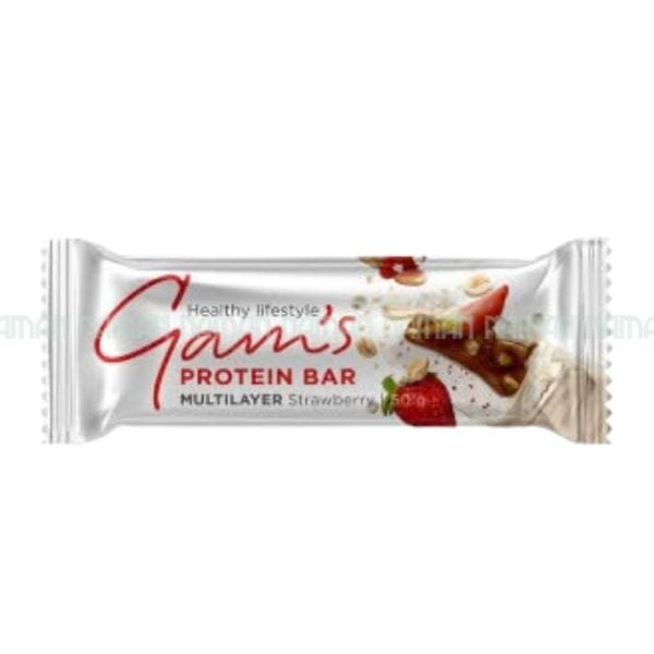 Thanh Năng Lượng Nhiều Lớp Vị Dâu Tây Gam'S 50G