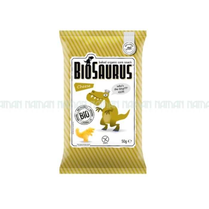 Bio Baked Corn Snack Cheese Biosaurus 50G