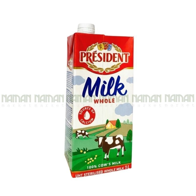 Uht Whole Milk 3.5% Fat President 1L