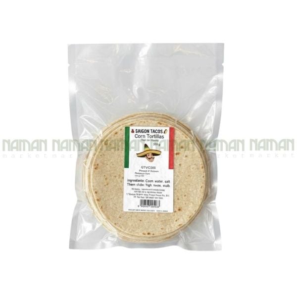 Bánh Tortillas Bắp Đông Lạnh Thin For Frying Saigon Taco300G