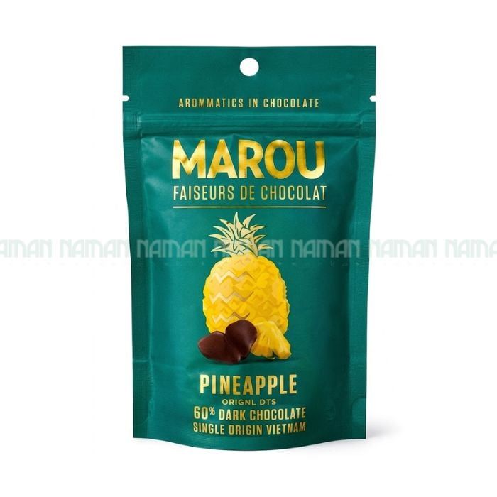 Pineapple Enrobed With Dark Chocolate 65% Marou 50G