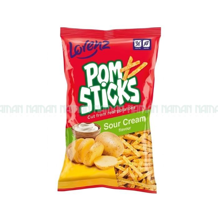 Khoai Tây Chiên Dạng Que Pomsticks Vị Kem Chua Lorenz 85G
