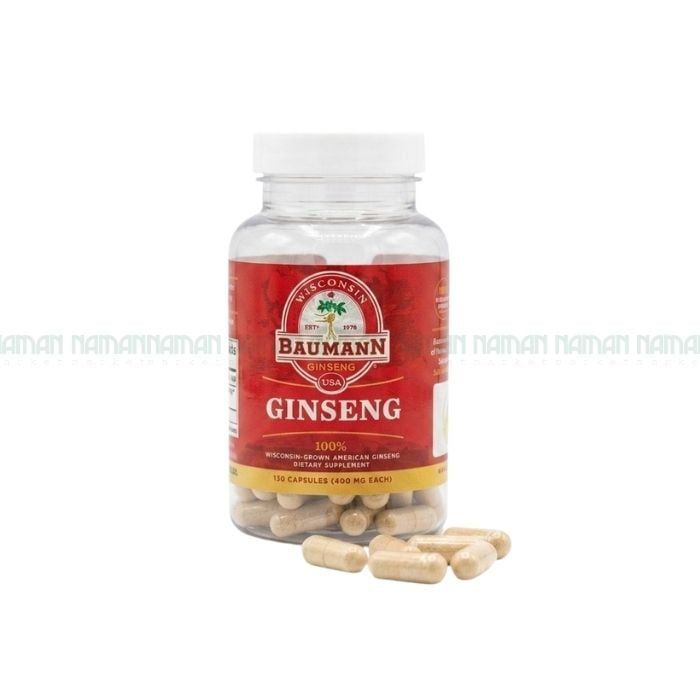 Viên Uống Nhân Sâm Mỹ Baumann Wisconsin 130 Viên Kg