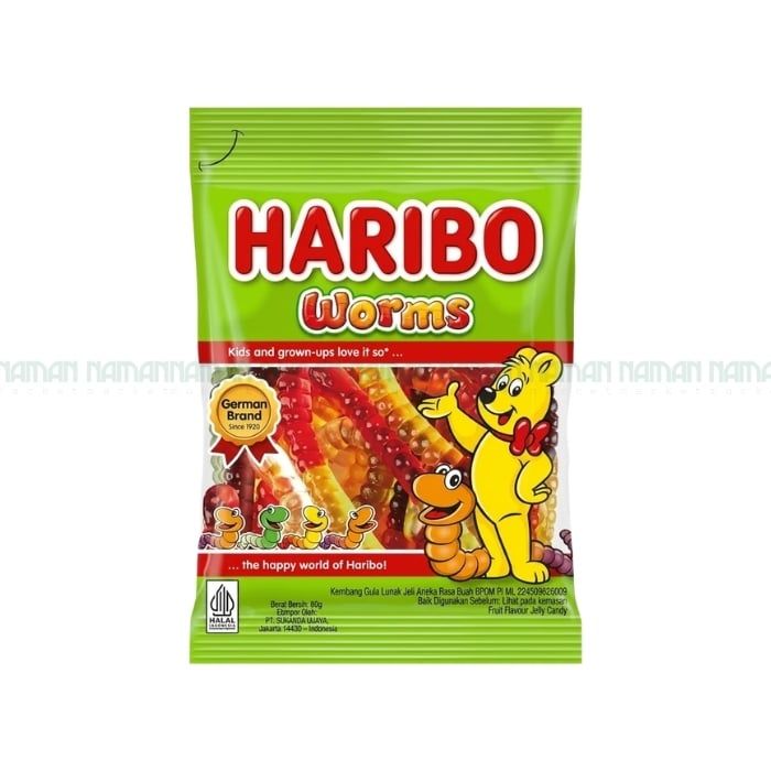 Gummy Worms Haribo 80G