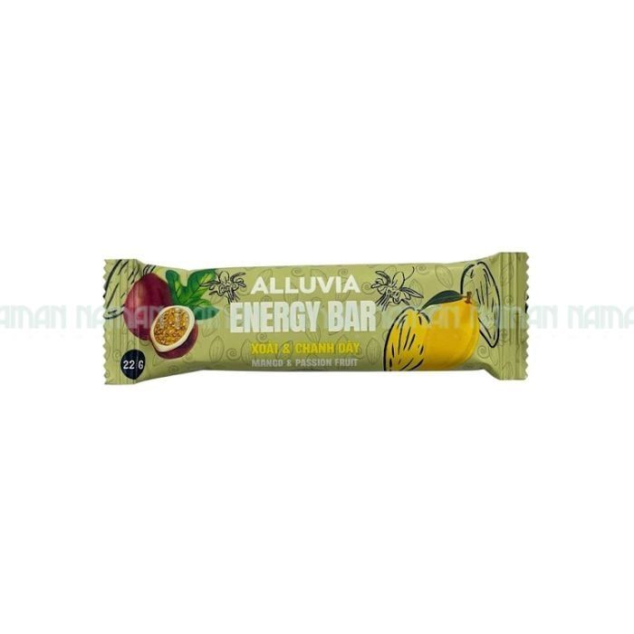 Alluvia Energy Bar Mango & Passion Fruit 22G