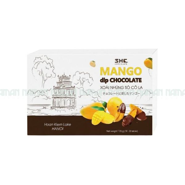 Dried Mango Coated In Dark Chocolate She 120G