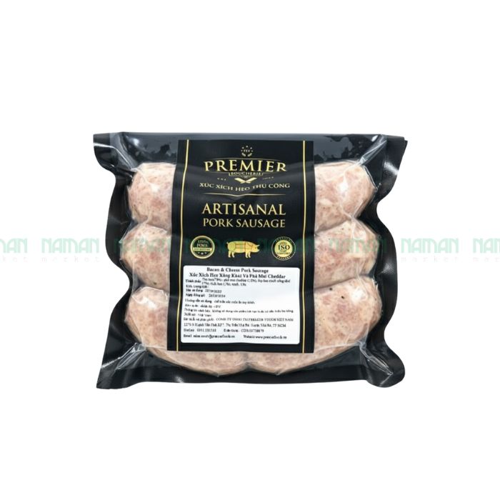Xúc Xích Heo Xông Khói Và Cheddar Premier Boucherie 300G