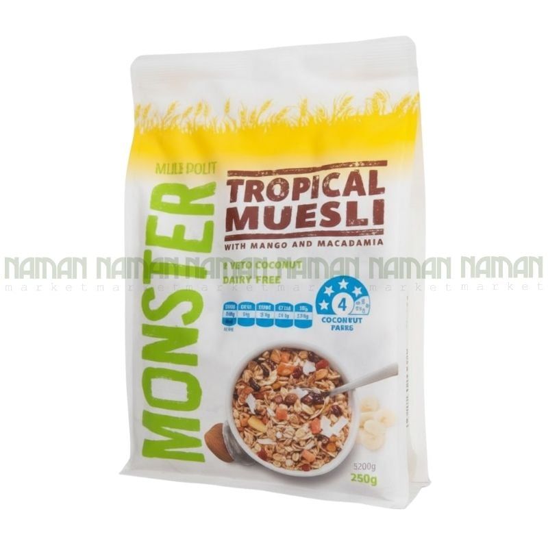 Muesli Vị Trái Cây Nhiệu Đới Monster 700G