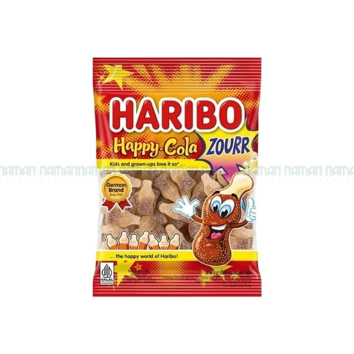 Kẹo Dẻo Happy Cola Zourr Haribo 80G