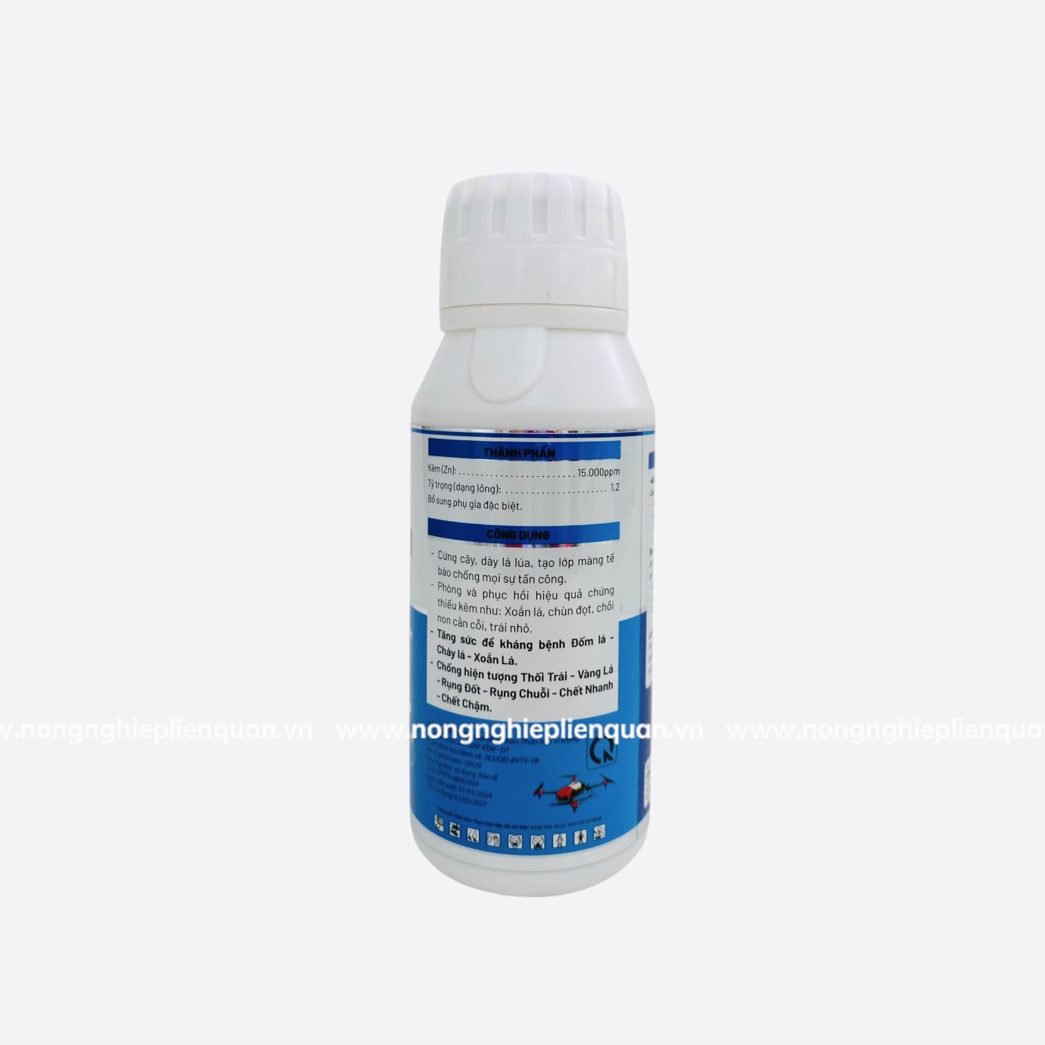 ÁO GIÁP KẼM 500ML