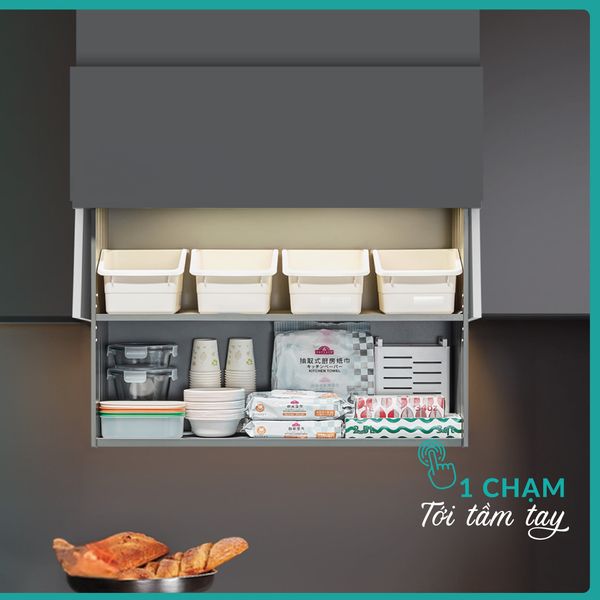 Giá gia vị nâng hạ điện thông minh Grandx Titanium XL.80ET