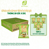  Thùng 30 Cháo yến Green Bird vị thịt gà - Gói 55g 