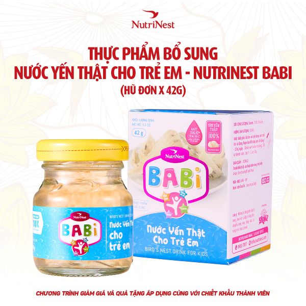  NutriNest Babi 42g - Hũ đơn 