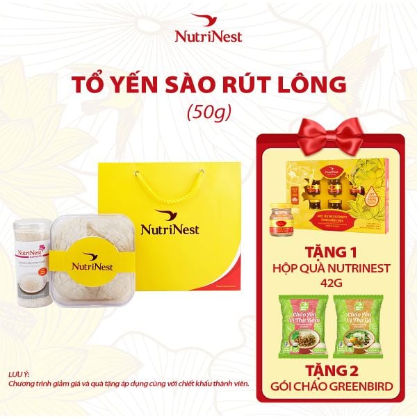  Combo Tổ Yến Sào NutriNest rút lông - 50g - không hộp 