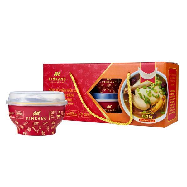  KIMKANG - 燕窝鸡腿人参虫草汤 – 礼盒装 6碗 × 255克 