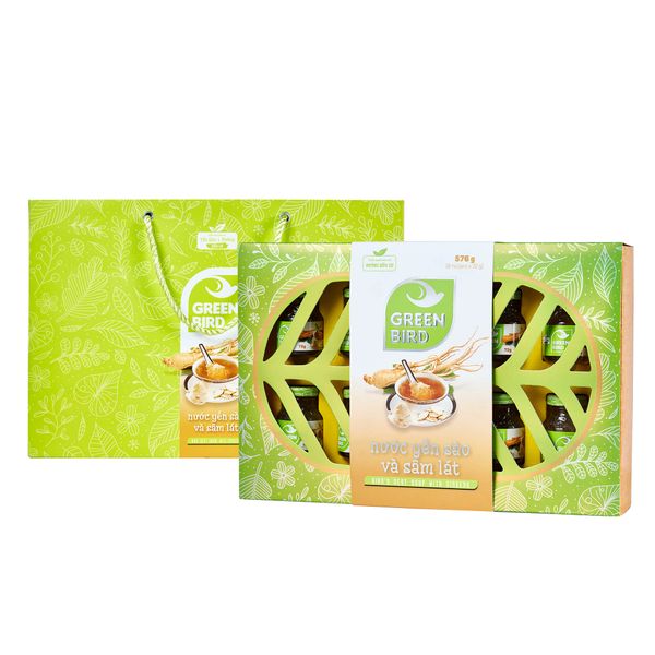  Green Bird - 燕窝水和人参片 - 6罐礼盒 * 72克 