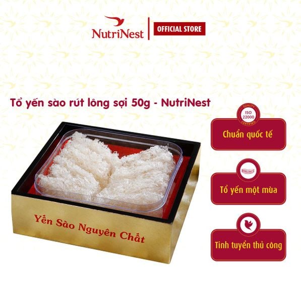  Tổ Yến Sào NutriNest rút lông - Sợi 50g 