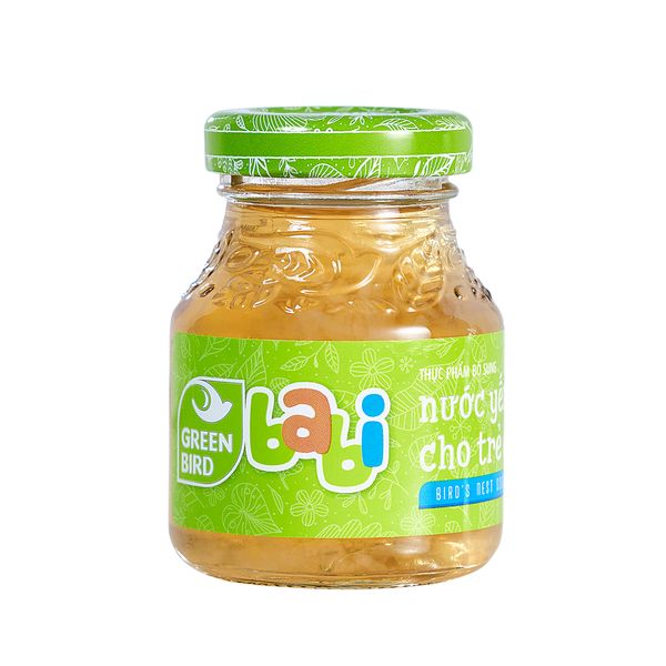  Dietary Supplement Bird’s nest drink for kids with Vanilla flavor Green Bird Babi - Pack 4 jars x 72g 