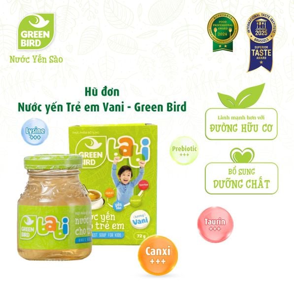  Green Bird Babi vani 72g - Lốc 4 