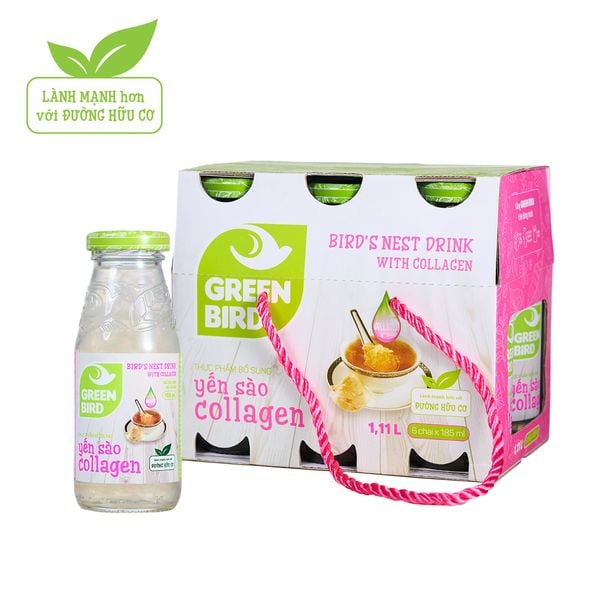  Dietary Supplement - Bird’s Nest Drink with Collagen - Pack 6 bottles x 185ml 