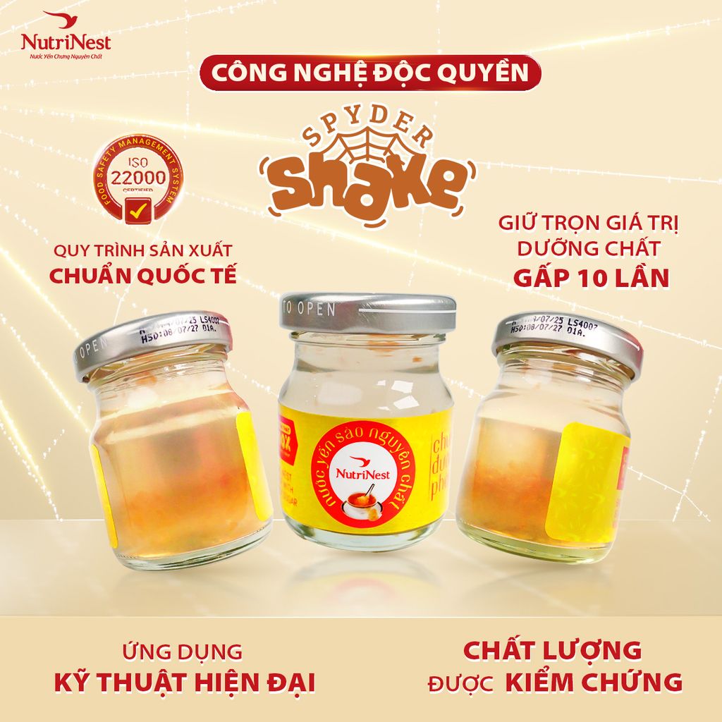 Nước Yến Sào Nguyên Chất Chưng Đường Phèn 42g - Lốc 6 hũ