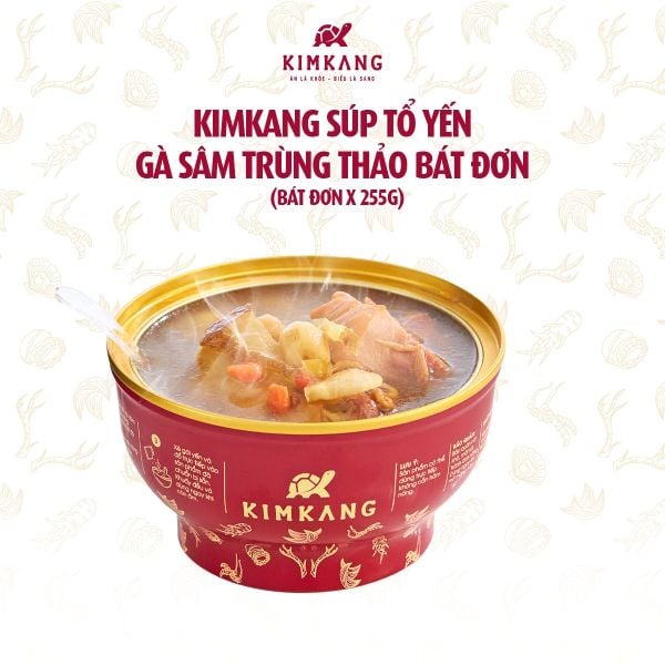  KimKang - Súp tổ yến gà sâm trùng thảo 255g 