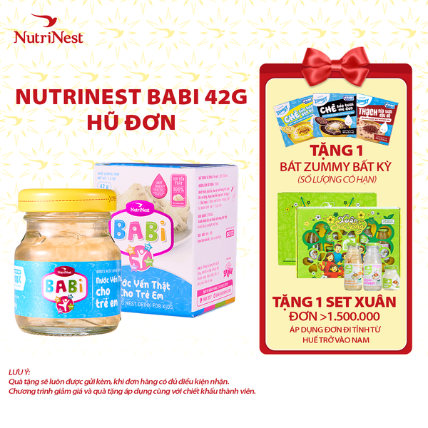  NutriNest Babi 42g - Hũ đơn 