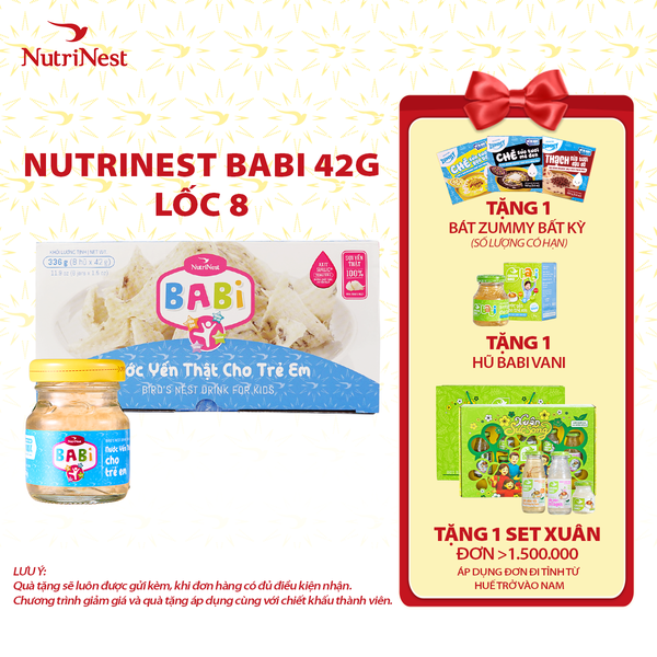  NutriNest Babi 42g - Lốc 8 