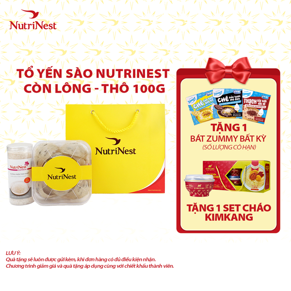 Combo Tổ Yến Sào NutriNest còn lông - Thô 100g - Không hộp 