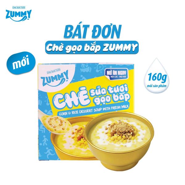  Zummy Chè sữa tươi gạo bắp 160g 