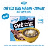  Chè sữa tươi Zummy mè đen mở ăn ngay 160g - bát đơn (Zummy Chè sữa tươi mè đen 160g) 