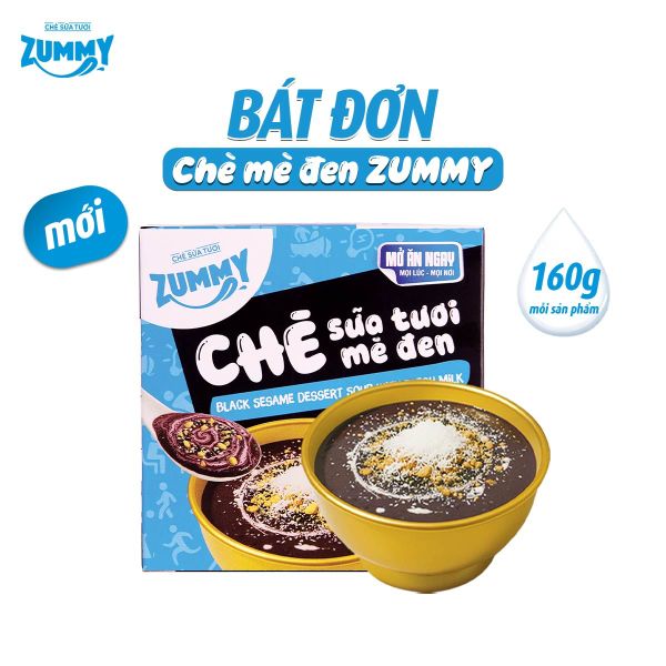  Zummy Chè sữa tươi mè đen 160g 