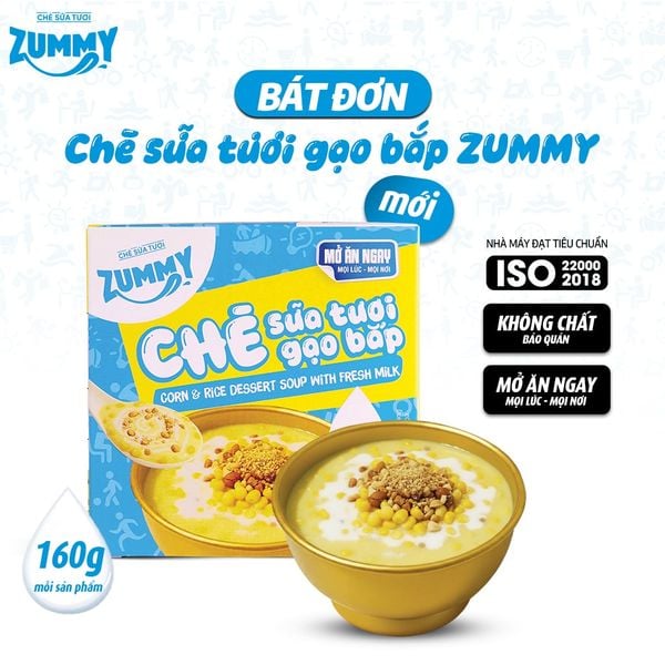  Zummy Chè sữa tươi gạo bắp 160g 