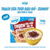  Zummy Thạch sữa tươi đậu đỏ 160g 