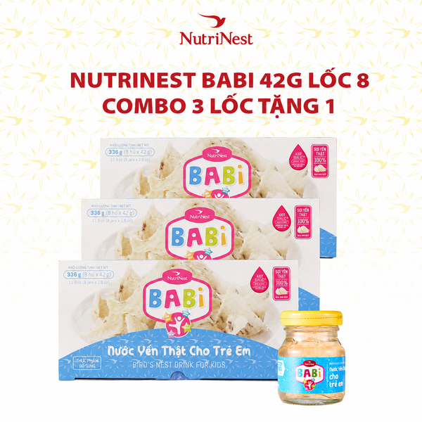  Combo 3 Lốc 8 NutriNest babi 42g 