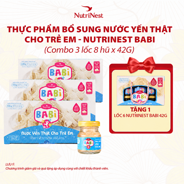  Combo 3 Lốc 8 NutriNest babi 42g 