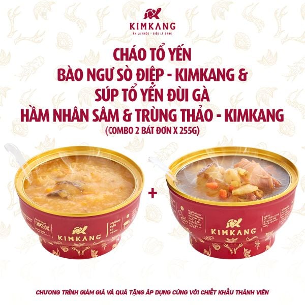  Combo Cháo Súp KimKang - 2 Bát Đơn 