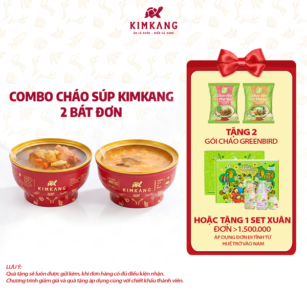  Combo Cháo Súp KimKang - 2 Bát Đơn 