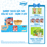  Combo 24 bát thạch sữa tươi đậu đỏ Zummy 