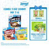  Combo 3 bát chè Zummy mè đen - gạo bắp - đậu đỏ 