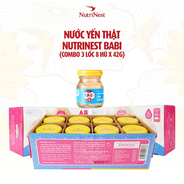  Combo 3 Lốc 8 NutriNest babi 42g 